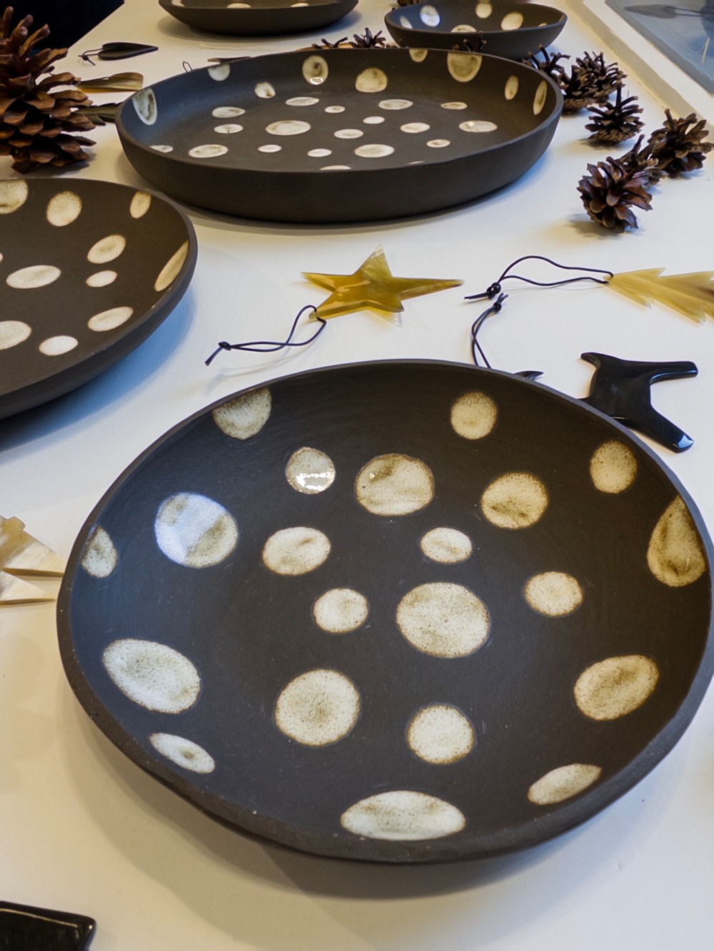 Keramik Teller "ner alva"